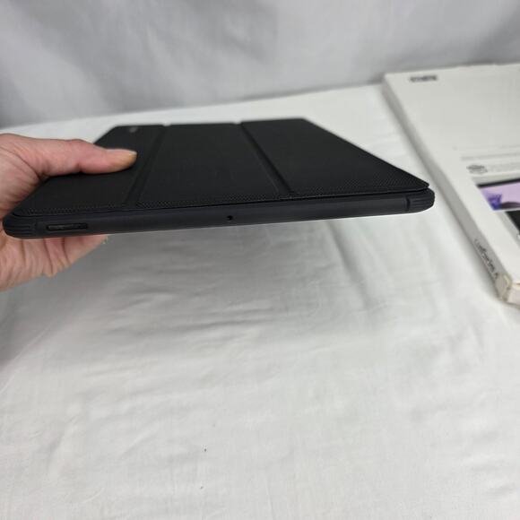 Rugged Armor Black Galaxy Tablet S7 FE 5G Foldable Case /Cover Triangle Stand - Picture 11 of 12